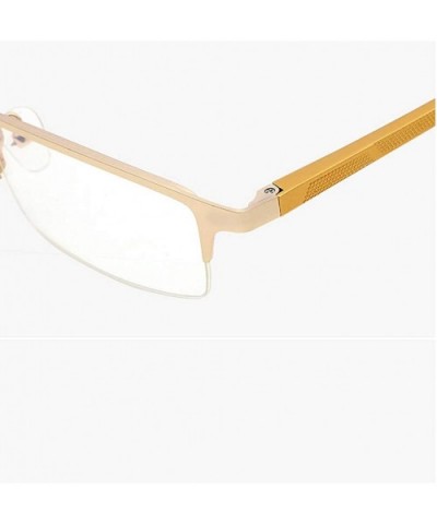 Unisex Stylish Square Non-prescription Eyeglasses Casual Simple Glasses Clear Lens Eyewear - Gold - C818SX6CK7R $6.03 Aviator