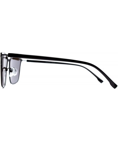 p517 Fashion Square Polarized- for Mens 100% UV PROTECTION - Blackgold-black - C7192T75GYT $15.95 Square