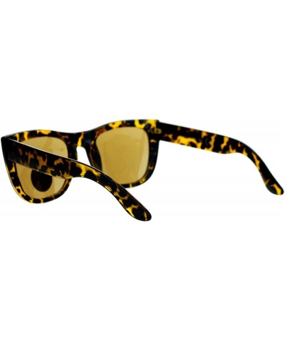 Impact Resistant Glass Lens Sunglasses Womens Fashion Square Frame - Tortoise (Brown) - C81890WZAME $7.32 Square