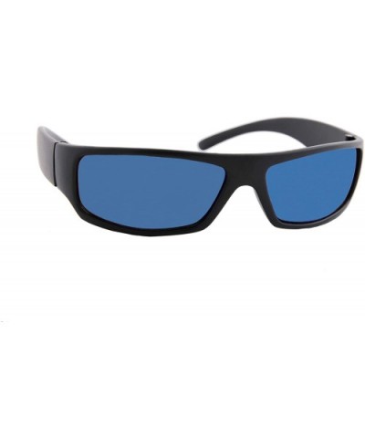 Unisex Sunglasses Mirror Lens Military Matte Frame Outdoor Athletic - Black Matte Frame/ Mirror Blue Lens - CC18K679KLL $5.12...