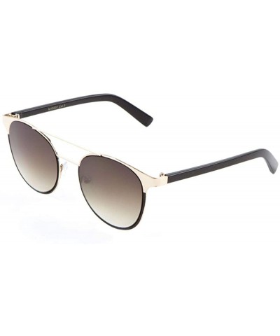 Thin Bridge Top Bar Cat Eye Sunglasses Sunglasses - Smoke Brown - CZ1903ULAEA $11.52 Cat Eye
