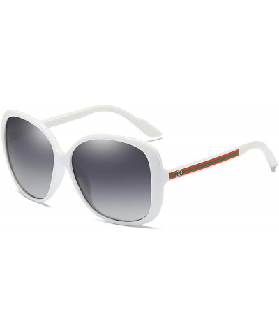 Women's Fashion Vintage Polarized TAC Sunglasses Round Frame 100% UV protection - D - CP198NUGAN9 $13.75 Square
