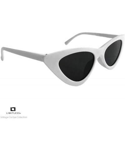 Retro Cat Eye Vintage Sunglasses UV400 Polarized Eyewear - White - CH18UYU86RE $11.36 Cat Eye