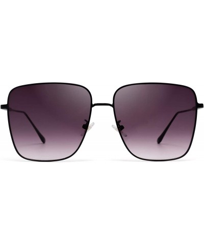 Womens Square Sunglasses UV Protection Metal Frame Ladies Glasses for Women 8808 - Purple - C7198SMLZL2 $15.39 Square