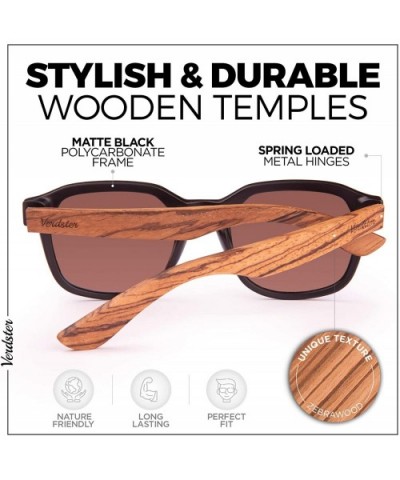 Dallas Oversized XL Wide Sunglasses for Men & Women - New Wooden Temples Shades 2020 Collection - C7194LEZIYH $18.12 Oversized