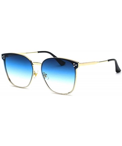 Fashion new sunglasses- ladies coated sunglasses retro sunglasses - D - C518S8D9DK0 $30.76 Aviator