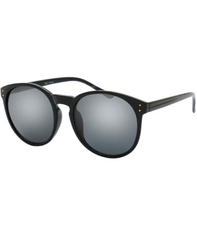 Urban Fashion Thin And Sleek Horn Tip Frame Sunglasses - Black - CB18YXAO5LX $7.38 Oversized