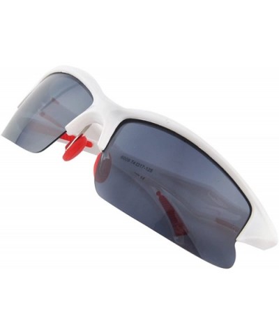 Polarized Unbreakable Sunglasses Outdoor Activities - White+red - CZ18C6Z6DDO $5.18 Goggle