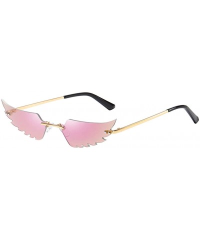 Fashion Irregular Glasses Classic Vintage Design Style Sunglasses Resin Lens Sunglasses - Unisex - Pink - C6199Y439XE $15.84 ...