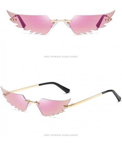 Fashion Irregular Glasses Classic Vintage Design Style Sunglasses Resin Lens Sunglasses - Unisex - Pink - C6199Y439XE $15.84 ...