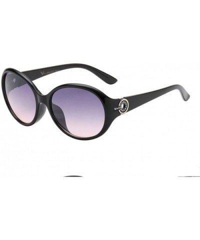 Western Fashion Cubic Round Sunglasses. - Black/Light Bluish - C6190QMHM04 $24.48 Round