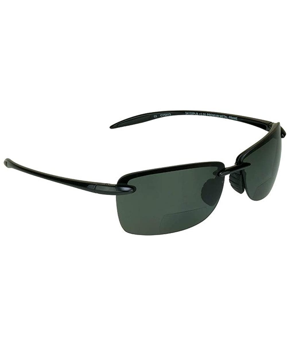 Polarized Bifocal Reading Sunglasses - Fishing Golf - Men & Women - Modern Sporty Light & Comfortable - Smoke - CL18KI5UX9X $...