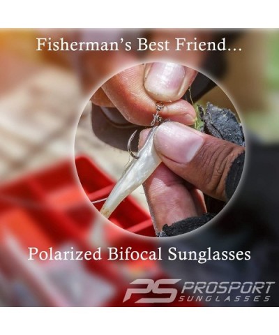 Polarized Bifocal Reading Sunglasses - Fishing Golf - Men & Women - Modern Sporty Light & Comfortable - Smoke - CL18KI5UX9X $...