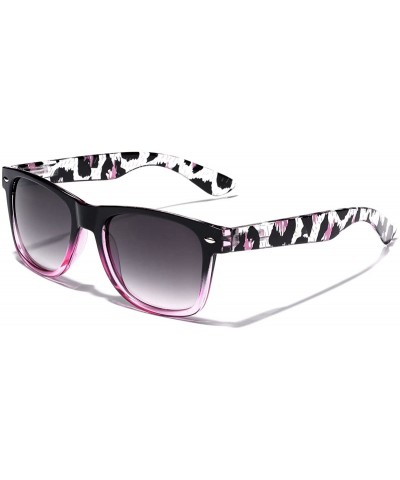 Animal Print Ladies Retro Fashion Sunglasses - Pink - Animal Print - CS11OXKB0XL $5.19 Rectangular
