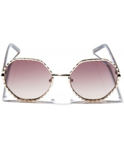 Australia BREEZE IN Women's Sunglasses Round with Metal Detail - Gold/Brown - C618ILXU209 $39.61 Round