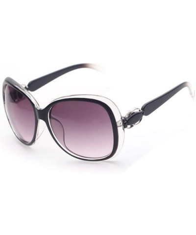 Polarized Sunglasses Glasses Protection Driving - Transparent Black - CF18TQXW9XS $10.36 Oversized