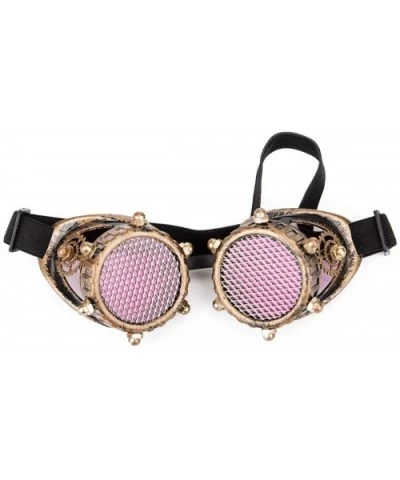 Steampunk Kaleidoscope Goggles Rainbow or Barbed Wire Lens - Copper2-mesh Lens - C818IHTZC9H $6.96 Goggle