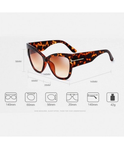 Oversized Bold Frame UV400 HD Lens Full Rimmed Glasses Ladies Sunglasses - Transparent - CS18CX00AY4 $13.27 Oversized