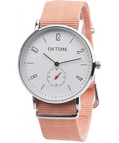 Womens Mens Unisex Canvas Quartz Watches Big Face Casual Pointer Alloy Wrist Watch Fashion Round Watches - CU18UK82EMH $6.97 ...