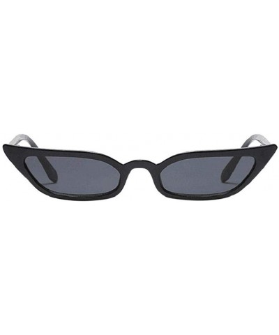 Women Vintage Cat Eye Sunglasses Retro Small Frame UV400 Eyewear Fashion Ladies - Black - CF18RZLAIW8 $7.47 Shield