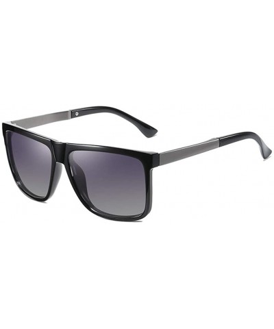 Men Women Classic Polarized Sunglasses Driving Square Frame Sun Glasses Male Goggle UV400 - Black Grey - CO199KW6L8M $8.91 Sq...