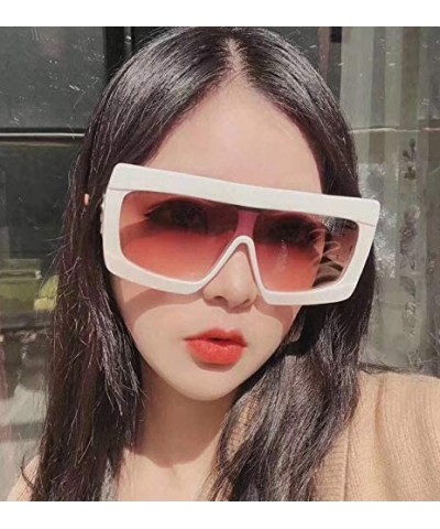 Oversize Sunglasses Glasses Vintage Gradient - C5 - CD197Z9TXXR $7.71 Shield