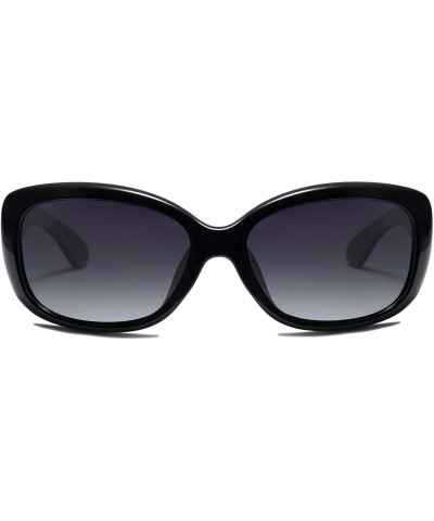 Vintage Square Sunglasses for Women Polarized UV Protection Havana Frame SJ2111 - CR199DO4UTH $10.09 Oversized