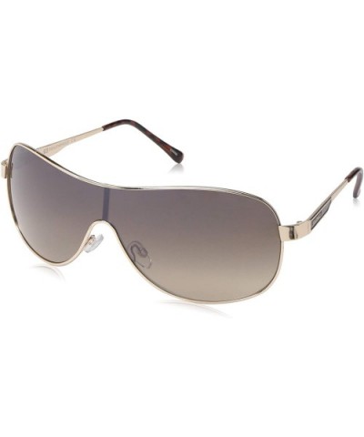 Men's 5033SP Metal Shield Sunglasses with 100% UV Protection- 70 mm - Gold - CR18NN3KLRO $27.16 Shield
