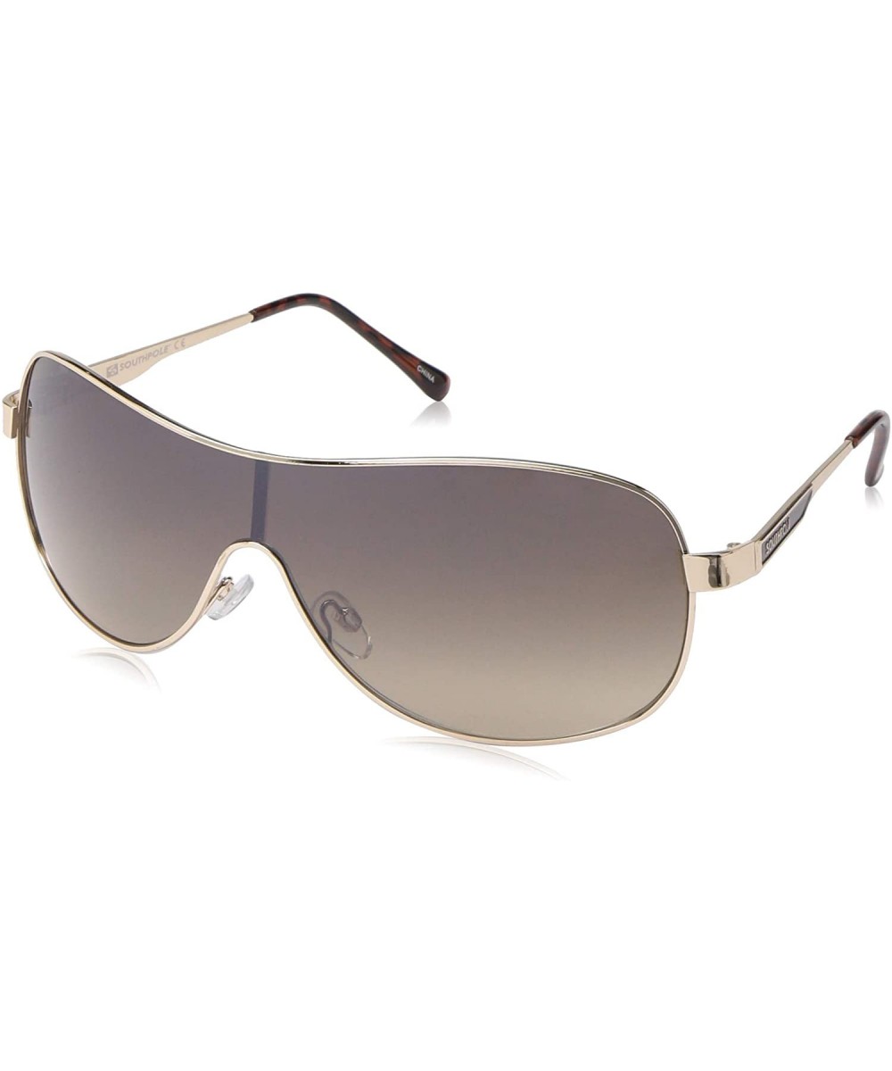 Men's 5033SP Metal Shield Sunglasses with 100% UV Protection- 70 mm - Gold - CR18NN3KLRO $27.16 Shield