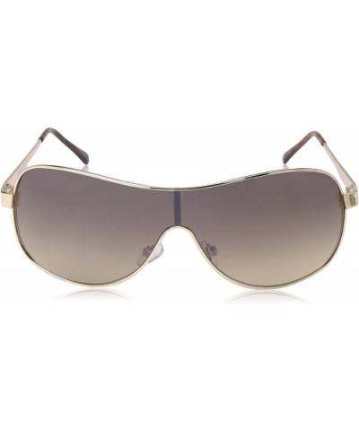 Men's 5033SP Metal Shield Sunglasses with 100% UV Protection- 70 mm - Gold - CR18NN3KLRO $27.16 Shield