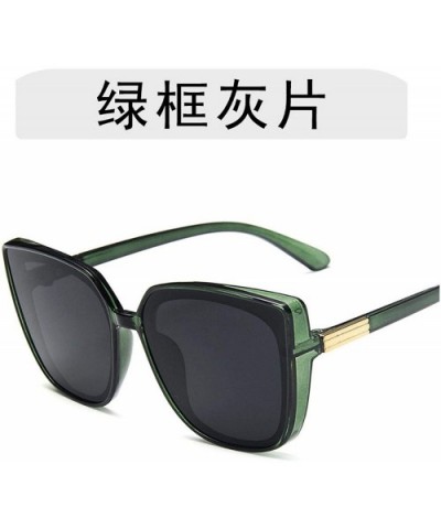 Retro Cat Eye Sunglasses Women Luxury Brand Designer Vintage Glasses Square Oversize Sun Female Eyewear UV400 - 3 - CM198ZLW0...