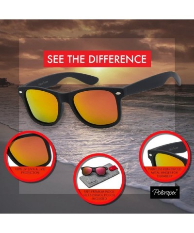 Polarized 80's Retro Classic Trendy Stylish Sunglasses for Men Women - Gloss White - Smoke - CA12BIC0UW3 $12.92 Aviator