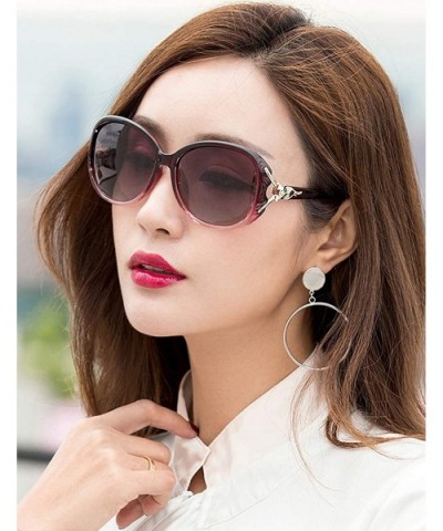 Ladies Polarized Sunglasses UV Protection Designer Oversized Vintage Shades for Women Small Face - CR18T9NQS8K $18.31 Butterfly