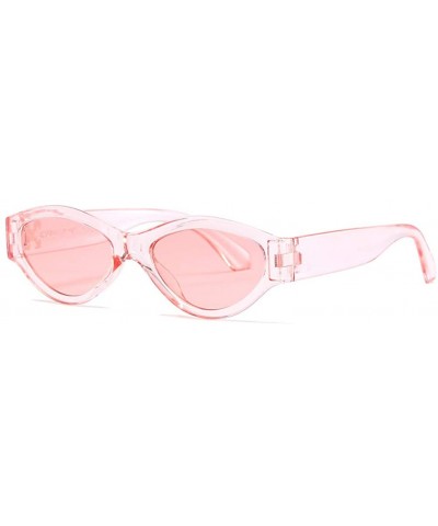 Women Sunglasses Retro Black Drive Holiday Oval Non-Polarized UV400 - Pink - CT18R967XW4 $5.17 Oval