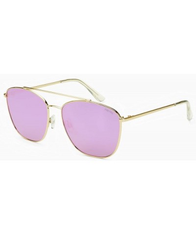 Remy Large Mens Womens Designer Fashion Aviator Sunglasses - Gold / Mirror - CW18N7T68EU $26.72 Aviator