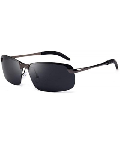 Sports driving fashion polarized sunglasses square men's polarized sunglasses discolored sunglasses - CD190MWAED8 $23.59 Square