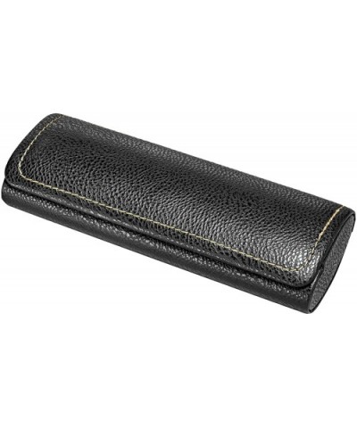 Hard Shell Eyeglass Case For Small To Medium Frames - Tailored And Padded Faux Leather - Black - CB12NGBZLS8 $11.31 Aviator