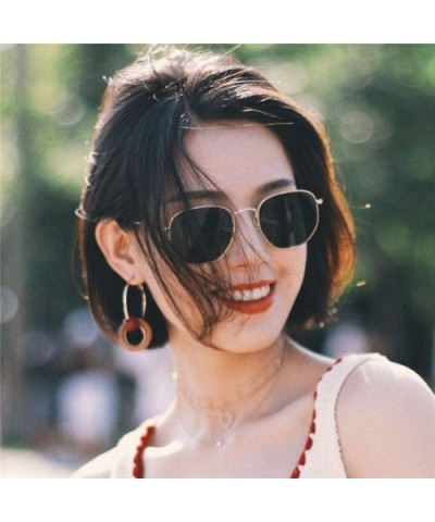 Metal Classic Vintage Women Sunglasses Luxury Brand Design Glasses Female Driving Eyewear Masculino - CY198ZXR923 $30.63 Aviator