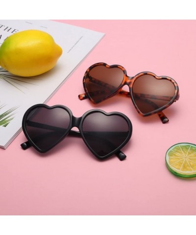 Sunglasses Protection REYO Heart shaped Integrated - Pink - C518NW9W4AR $5.11 Semi-rimless