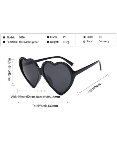 Sunglasses Protection REYO Heart shaped Integrated - Pink - C518NW9W4AR $5.11 Semi-rimless