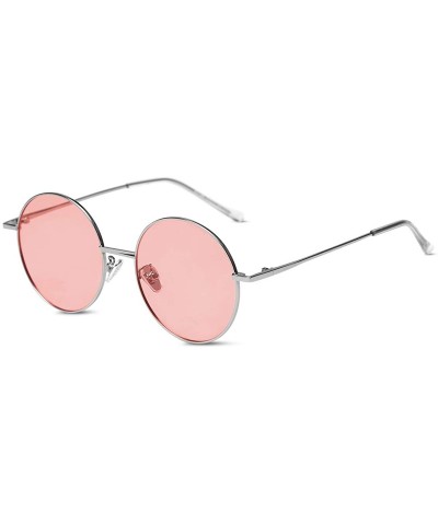 Retro Round Sunglasses Small Men Women Steampunk Hippy Lennon Glasses Polarized Colored Lens UV400 Metal Frame - CN18YIN4RCQ ...