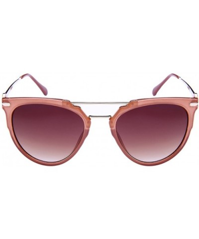 Womens Pantos Style Sunglasses w/Gradient Lens 32181-AP - Brown - CG12N43CGYS $6.11 Aviator