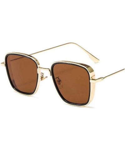 Luxury Kabir Singh India Movie Sunglasses Men Women Square Gold Frame Cool Shades Red Sun Glasses Male Female - CL198AC2G8E $...