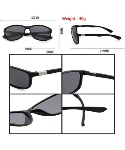 Polarized Driving Sunglasses for Mens Oval Women UV400 Protection Dark Glasses - Brown Frame/Brown Polarized Lens - C418R4S3T...