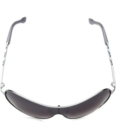 Women's R574 Shield Sunglasses with 100% UV Protection - 75 mm - Silver & Grey - C4129HH0VV1 $38.81 Shield