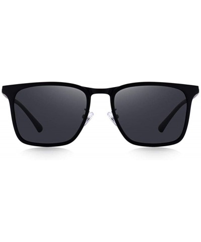 DESIGN Men Square Polarized Sunglasses For Driving Outdoor Sports C01 Black - C03 Matte Black - CY18XE9MN35 $13.34 Sport