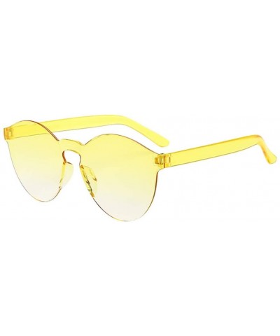 Unisex Fashion Clear Retro Sunglasses Outdoor Frameless Eyewear Glasses (I) - C718RMKYQ9K $3.87 Rectangular