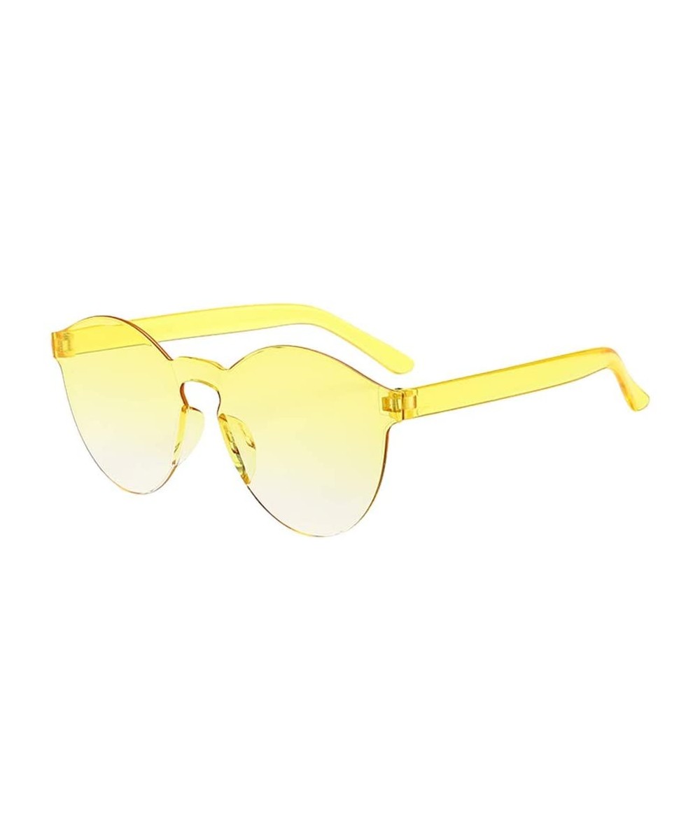 Unisex Fashion Clear Retro Sunglasses Outdoor Frameless Eyewear Glasses (I) - C718RMKYQ9K $3.87 Rectangular