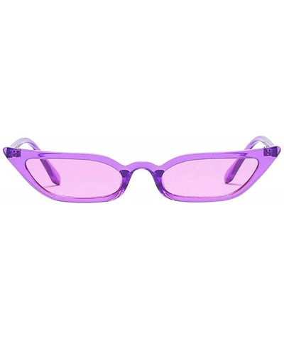 Sunglasses F_Gotal Polarized Aviator Military - Purple - CS18TUELSO2 $6.69 Cat Eye