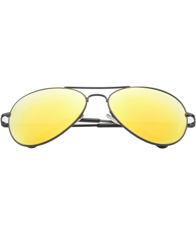 'Berkeley' Aviator Fashion Sunglasses - Orange - CI11OJZZZJP $6.35 Aviator